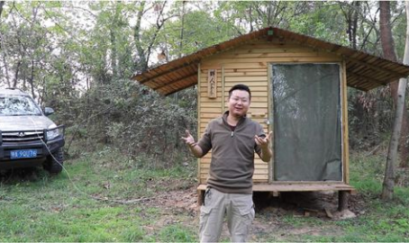 小姐姐野外木屋,小姐姐的野外木屋生活剪影